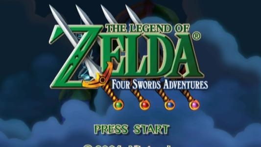 The Legend of Zelda: Four Swords Adventures [Player's Choice] titlescreen