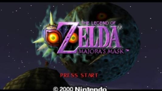 The Legend of Zelda: Majora's Mask titlescreen