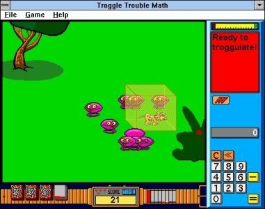 Troggle Trouble Math screenshot