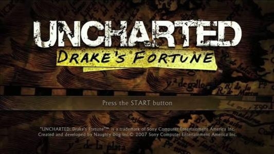 Uncharted: Drake's Fortune - Game of the Year Edition [Greatest Hits] titlescreen