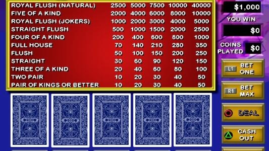 Video Poker & Blackjack screenshot