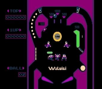 Waluigi Pinball screenshot