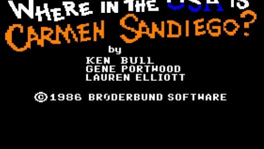 Where in the U.S.A. Is Carmen Sandiego? titlescreen