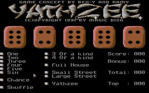 Yathzee screenshot