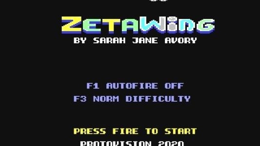 Zeta Wing titlescreen