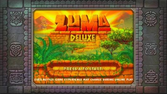 Zuma Deluxe titlescreen